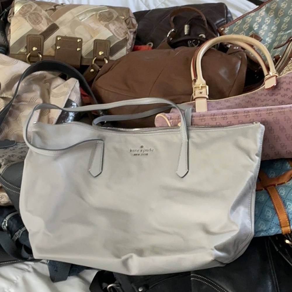 Kate Spade Gray Tote Bag